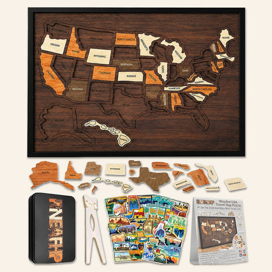 USA Travel Map Puzzle